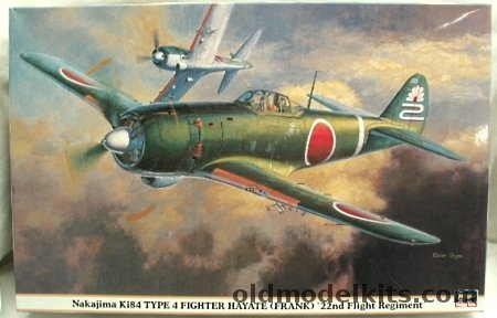 Hasegawa 1/32 Nakajima Ki-84 Hayate 'Frank' '22nd Flight Regiment' and Eagle Strike Decals, 08159 plastic model kit